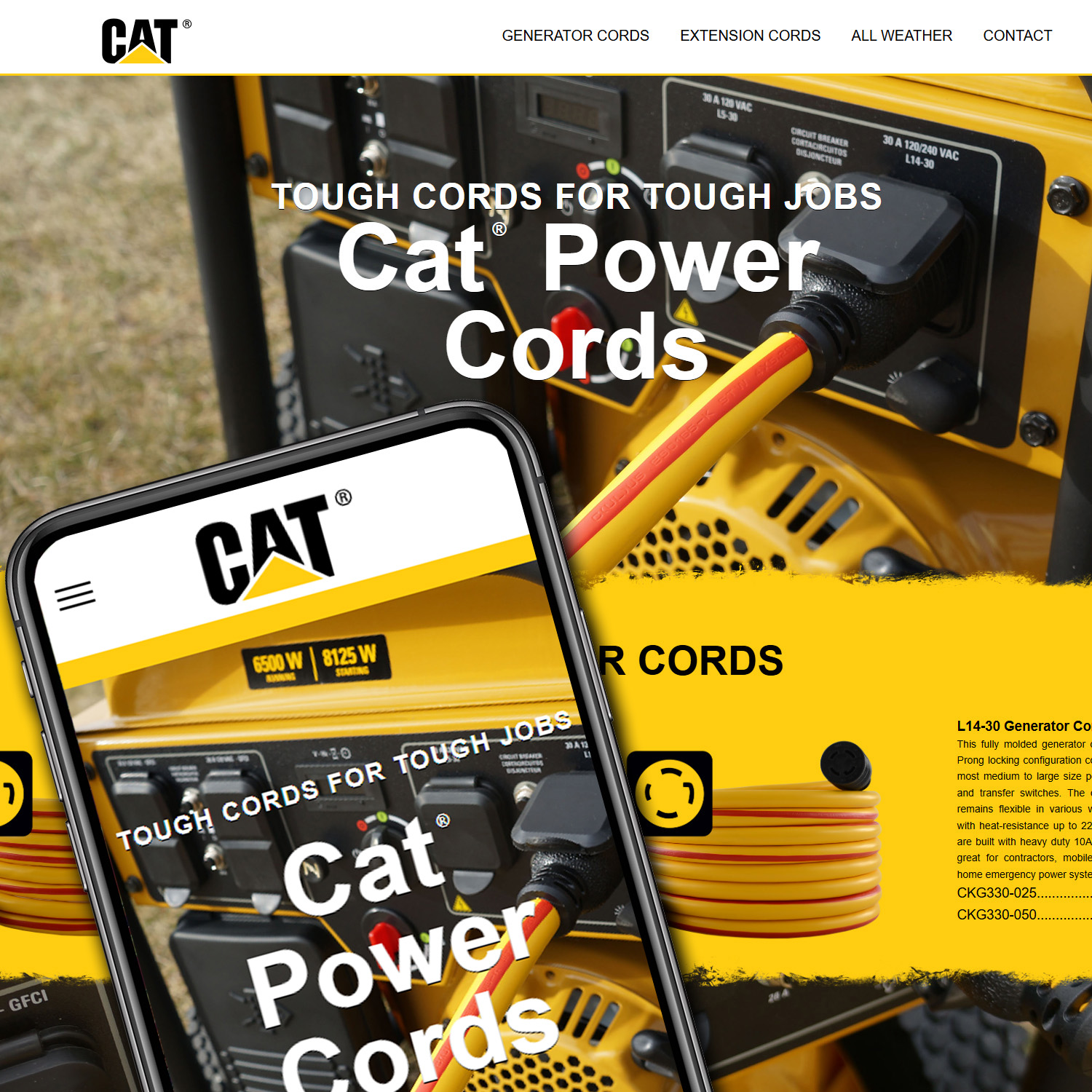 Mock up Product Web site